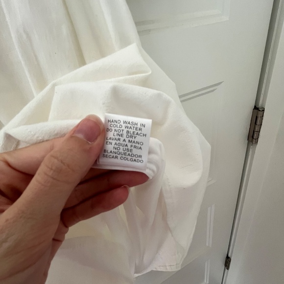NWOT Entro White Flowy Cotton Dress - Picture 6 of 9